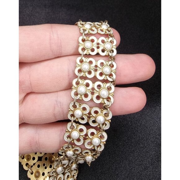 Vintage DAVID ANDERSEN 925 Norway Sterling Silver Enamel Necklace Bracelet & Ear - Picture 7 of 7